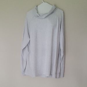Cozy Light Gray Long Sleeve Top